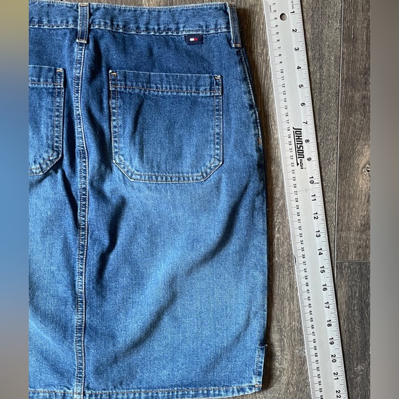 6 Tommy Hilfiger 90’s midi denim skirt. “Sharon” - Picture 4 of 4